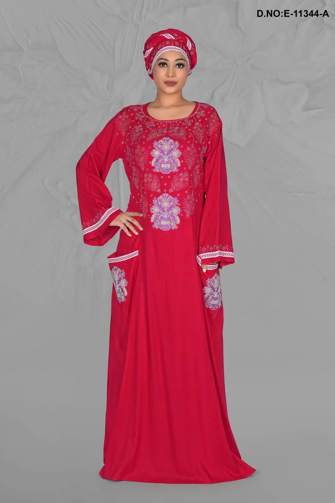 Hand Embroidered Gorgeous Kaftan in Light Weight