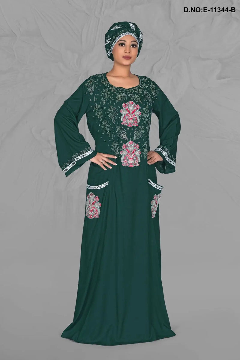 Hand Embroidered Gorgeous Kaftan in Light Weight