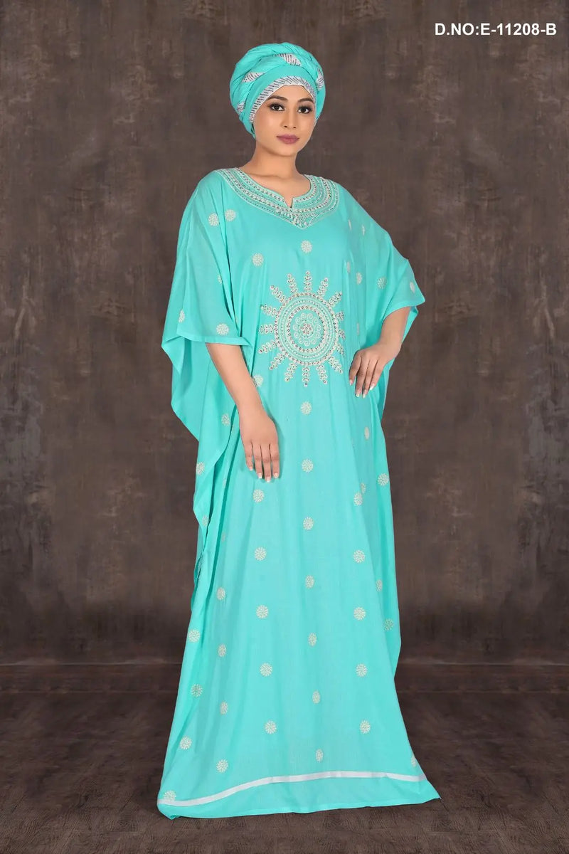 Fancy Embroidered Kaftan For Girls