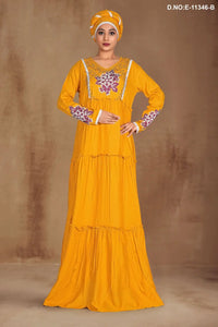 Designer Layered Long Kaftan Dress For Women