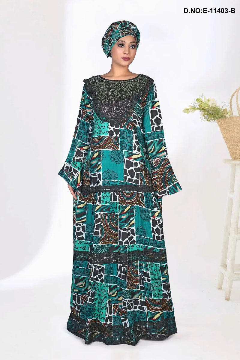 Ultra Soft Classic Maxi Kaftan Dress For Women