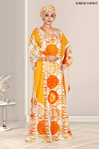 Latest Muslim Fashion Summer Full Sleeve Dresses With Big Hijab