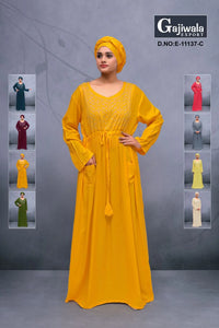 Luxury Tradition Diamond Work Kaftan Dress Designs