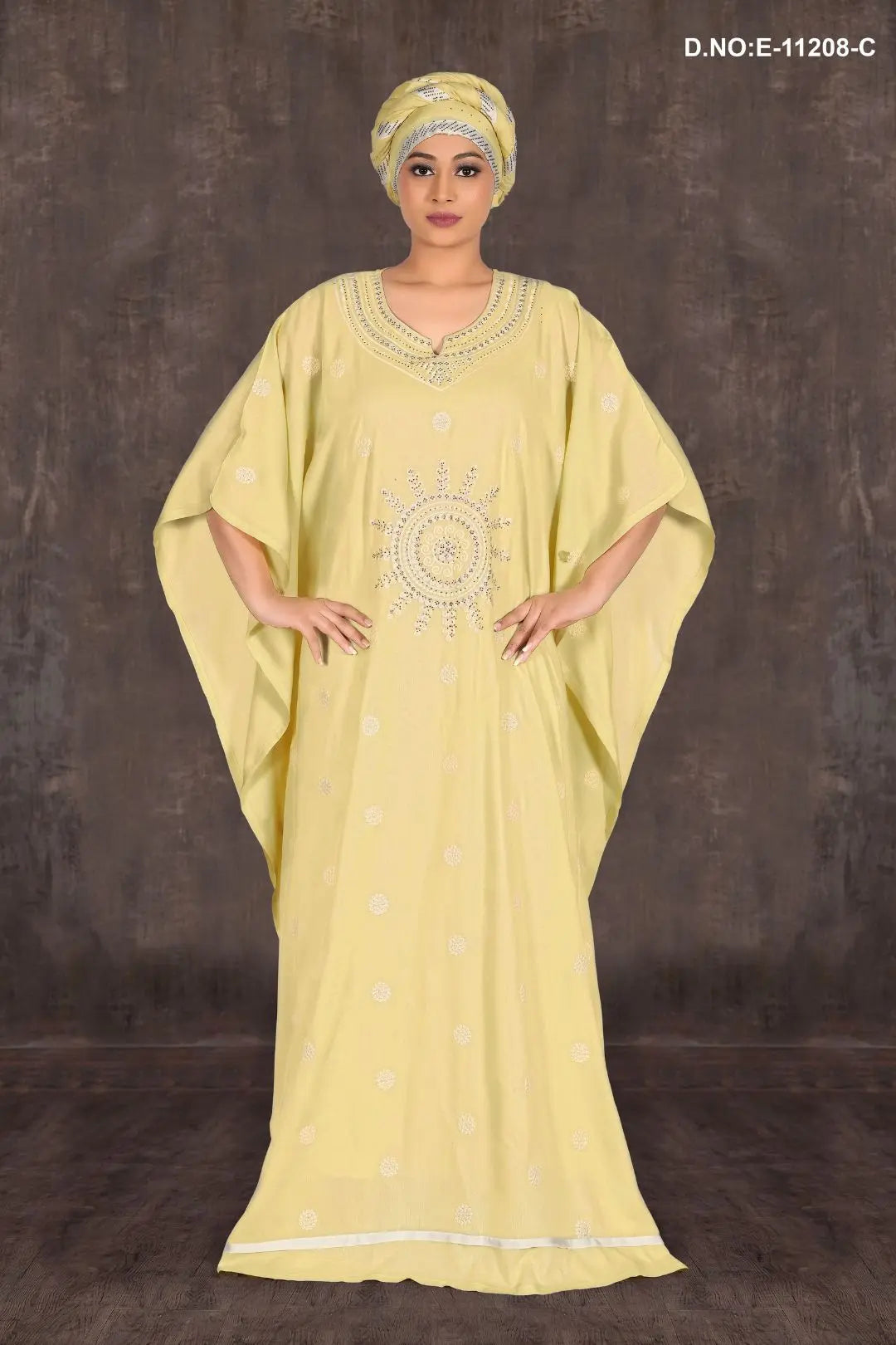 Fancy Embroidered Kaftan For Girls