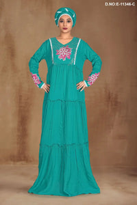 Designer Layered Long Kaftan Dress For Women