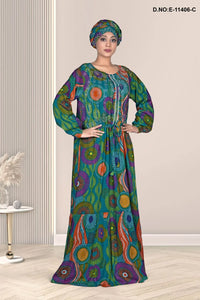Rayon Wholesale Readymade Kaftan With Stole