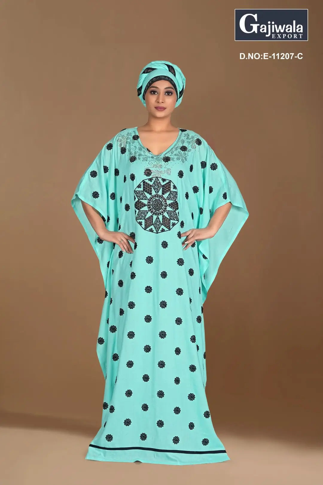 Women's Floral Print Maxi Kaftan Farasa