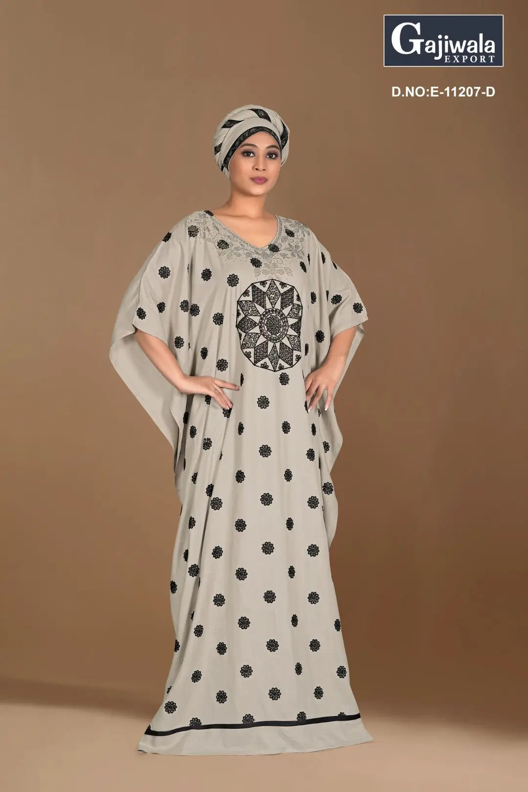 Women's Floral Print Maxi Kaftan Farasa