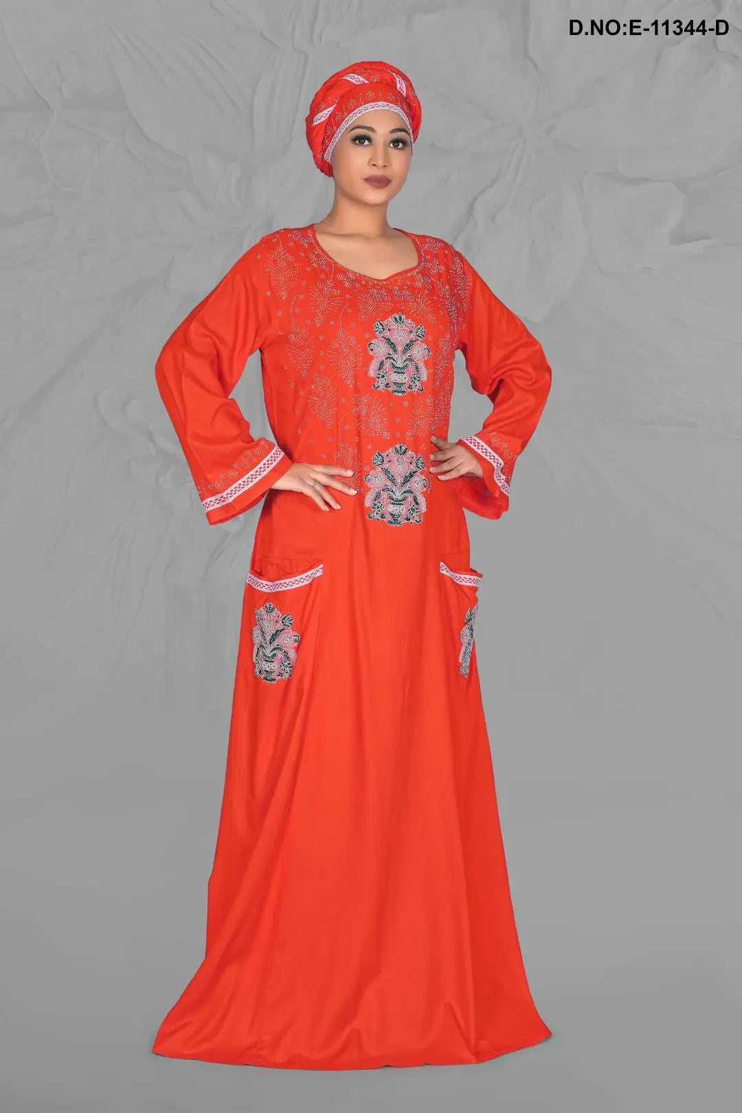 Hand Embroidered Gorgeous Kaftan in Light Weight