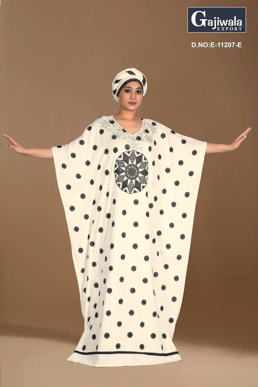 Women's Floral Print Maxi Kaftan Farasa