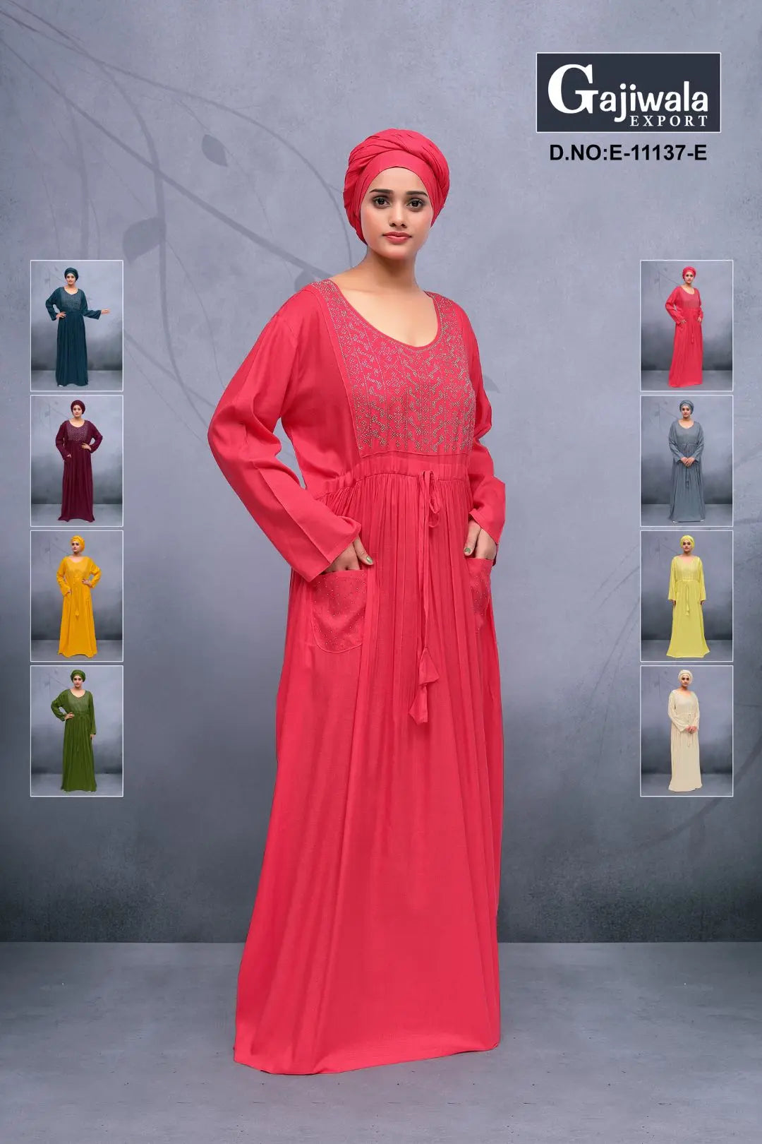 Luxury Tradition Diamond Work Kaftan Dress Designs