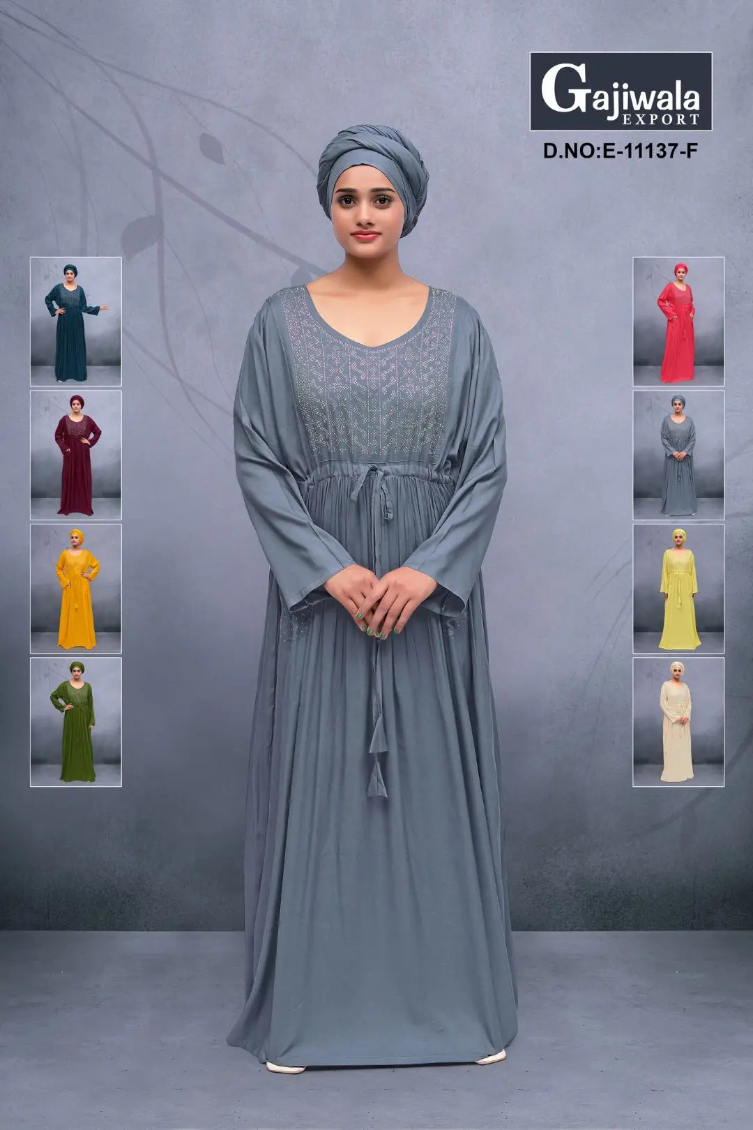 Luxury Tradition Diamond Work Kaftan Dress Designs