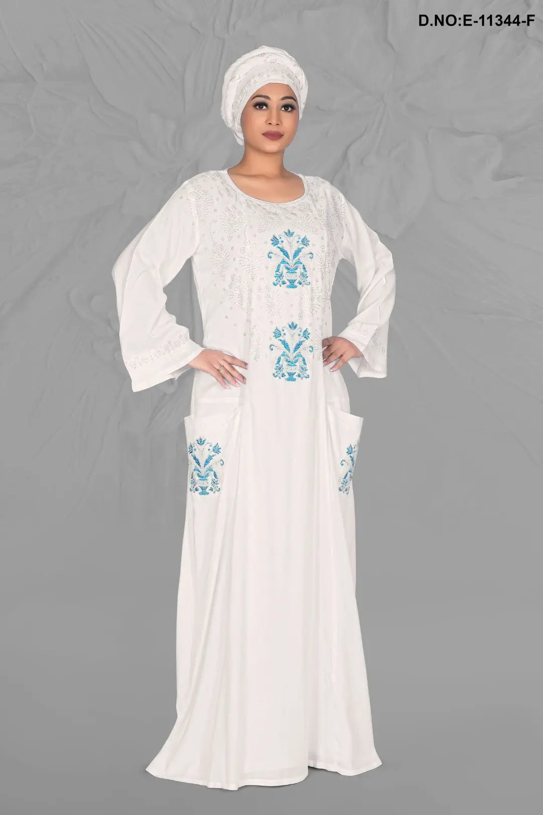 Hand Embroidered Gorgeous Kaftan in Light Weight
