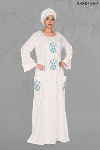 Hand Embroidered Gorgeous Kaftan in Light Weight