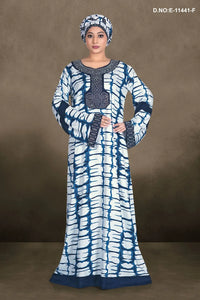 Women's Casual Designer Long Sleeve Printed Loose Kaftan