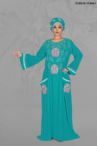 Hand Embroidered Gorgeous Kaftan in Light Weight