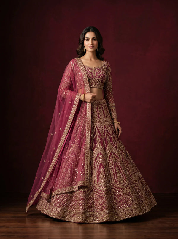 Net Lehenga
