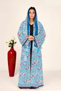 Floral Chiffon Shrug Open Front Long Women Full Length Modest Wear