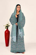 Full Length Chiffon Floral Shrug for Women Open Front Modest Wear