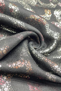 Linen Dyed With Multi Foil Majestic Festive Boutique Fabric