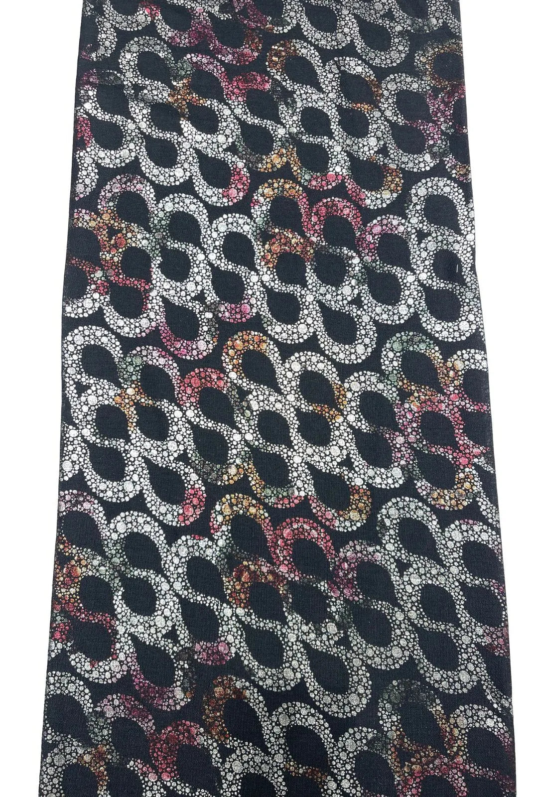 Linen Dyed With Multi Foil Majestic Festive Boutique Fabric