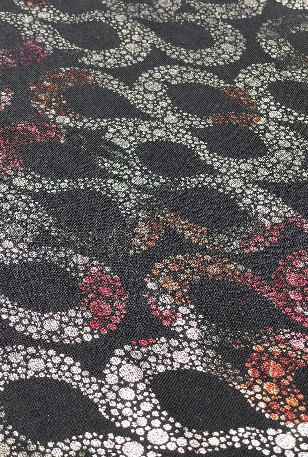 Linen Dyed With Multi Foil Majestic Festive Boutique Fabric