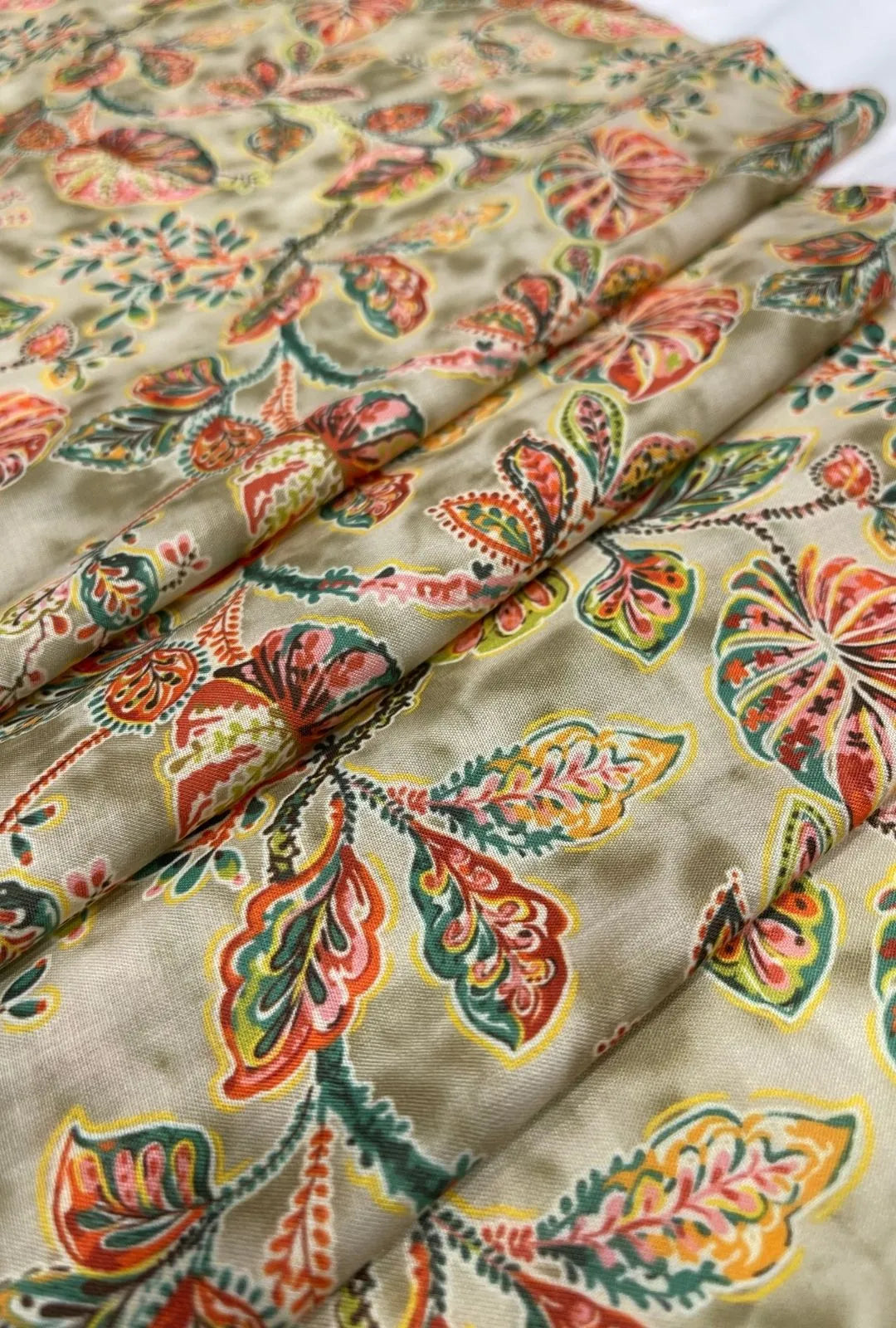 Luxury Ornamental Printed London Cotton Premium Gown Material