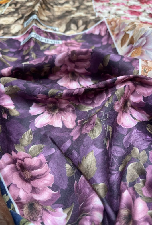 Luxury Snow Cotton Fabric for Premium Digital Print Collections