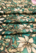 Magnificent Emerald Vine Printed London Cotton Premium Fabric