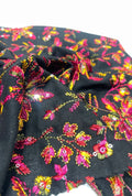 Magnificent Floral Embroidered Linen Premium Mukhawar Fabric