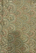 Magnificent Scallop Embroidered Linen Premium Mukhawar Fabric