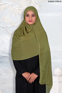 Mehendi Designer Dupatta With Diamond Stone Work