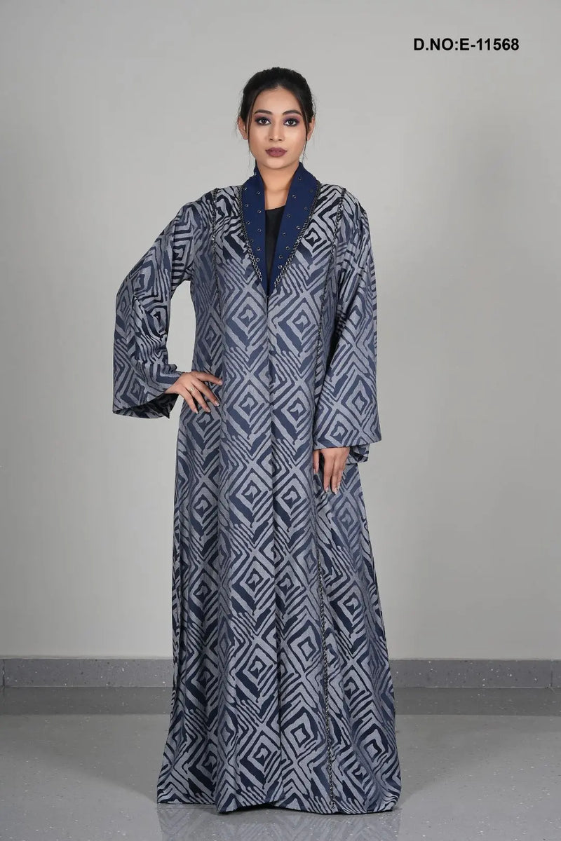 Modest Printed Embellished Shrug - GAJIWALA EXPORT