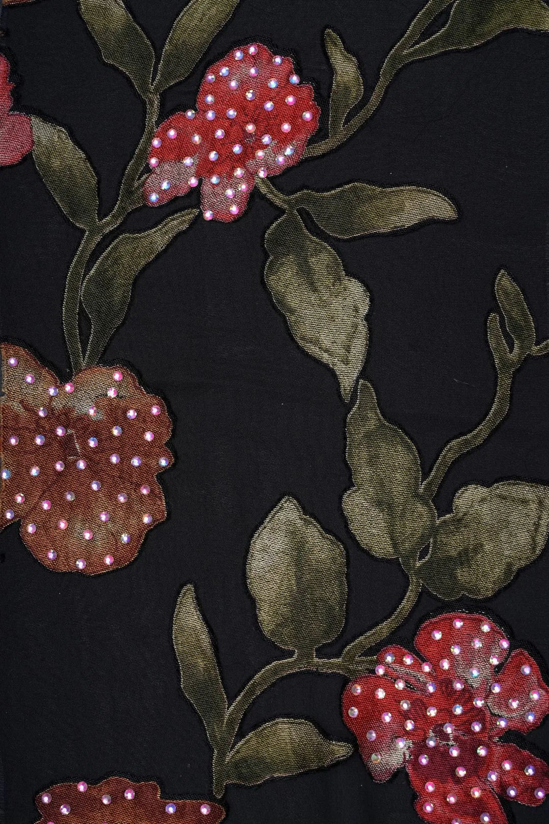 Multi Color Print Cotton Stone Work Fabric