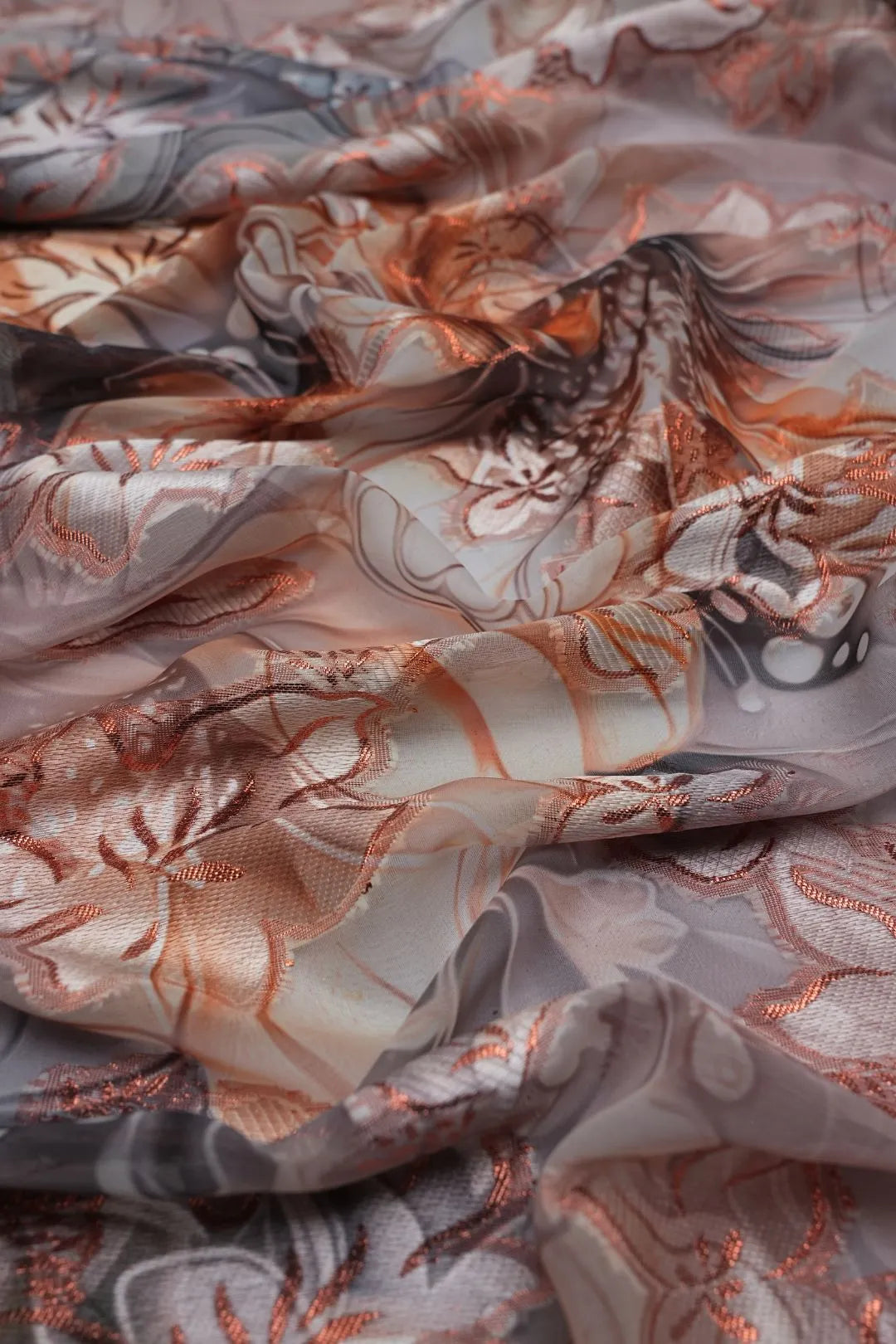 Multi structured garments like dress, skirts, and lehengas fabric