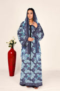 Botanical Chiffon Overlay Shrug Open Longline Women Modest Wear
