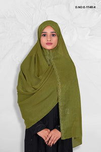 Olive Green Sparkle and Shine Diamond Stone Work Dupattas