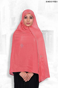 Onion Pink Ready Designer Diamond Work Dupatta For Women