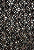 Opulent Swirl Embroidered Polyester Linen Abaya Dress Fabric