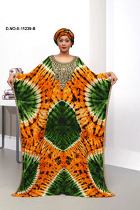 Orange New Elegant Farasa Designer Embroidered For Women