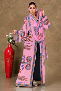 Chiffon Shrug Set with Tribal Motif Print and Diamond Trim GAJIWALA EXPORT