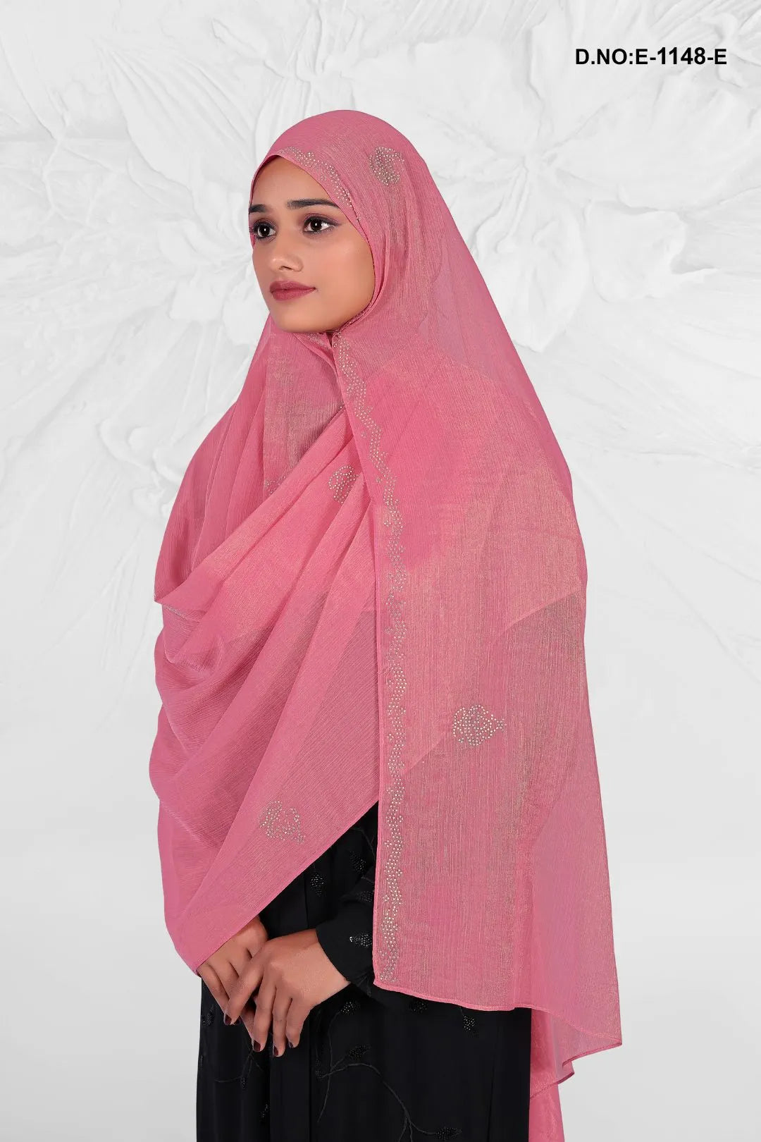 Pink Sparkle and Shine Diamond Stone Work Dupattas