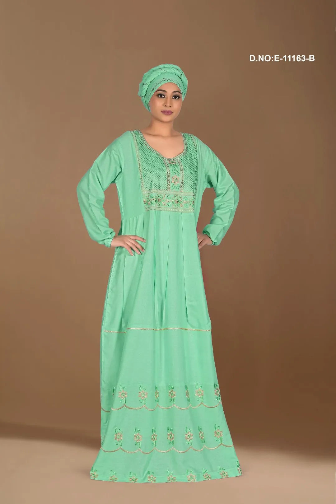 Pista Exclusive Designer Kaftan with Stole For Women