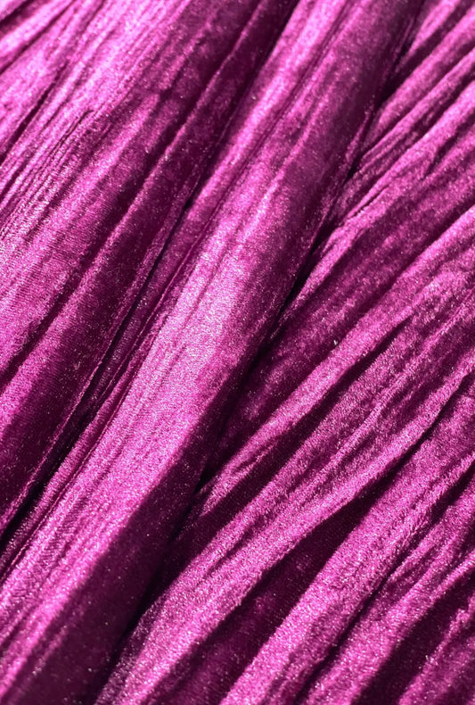 Premium Crushed Velvet Fabric with Rich Texture and Luxurious Sheen