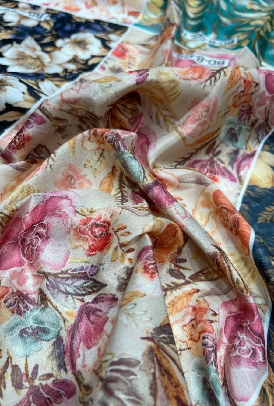 Premium Digital Print Snow Cotton Fabric for Kaftan Creations