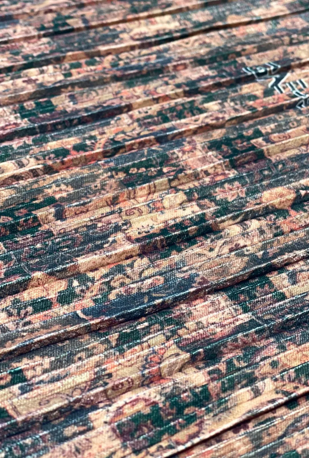 Premium Digital Printed Chiku Velvet Fabric for Luxury Fashion