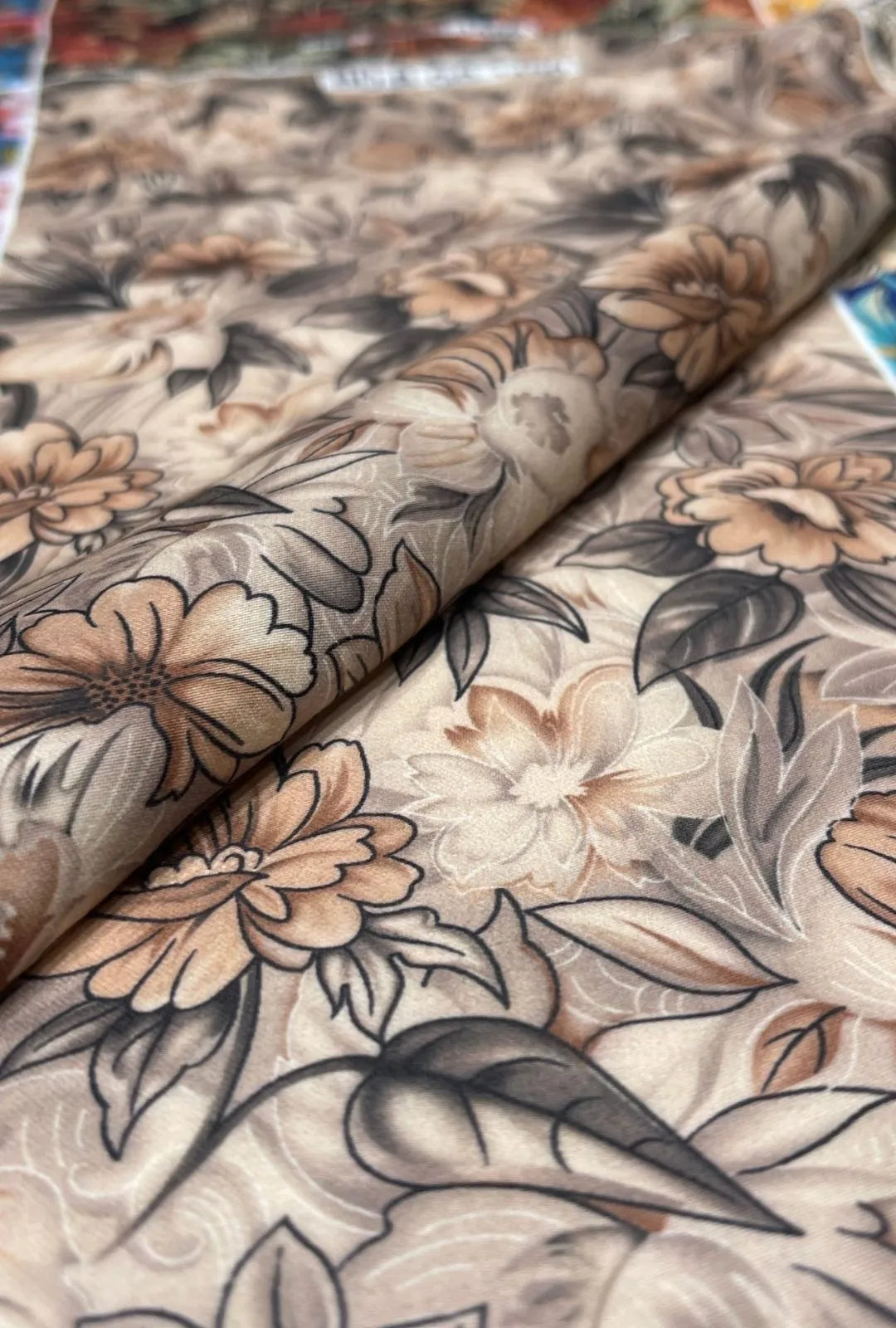 Premium Digital Printed Snow Cotton Fabric for Kurti Designs