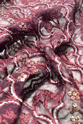 Premium Embroidered Georgette Fabric With Intricate Sequence