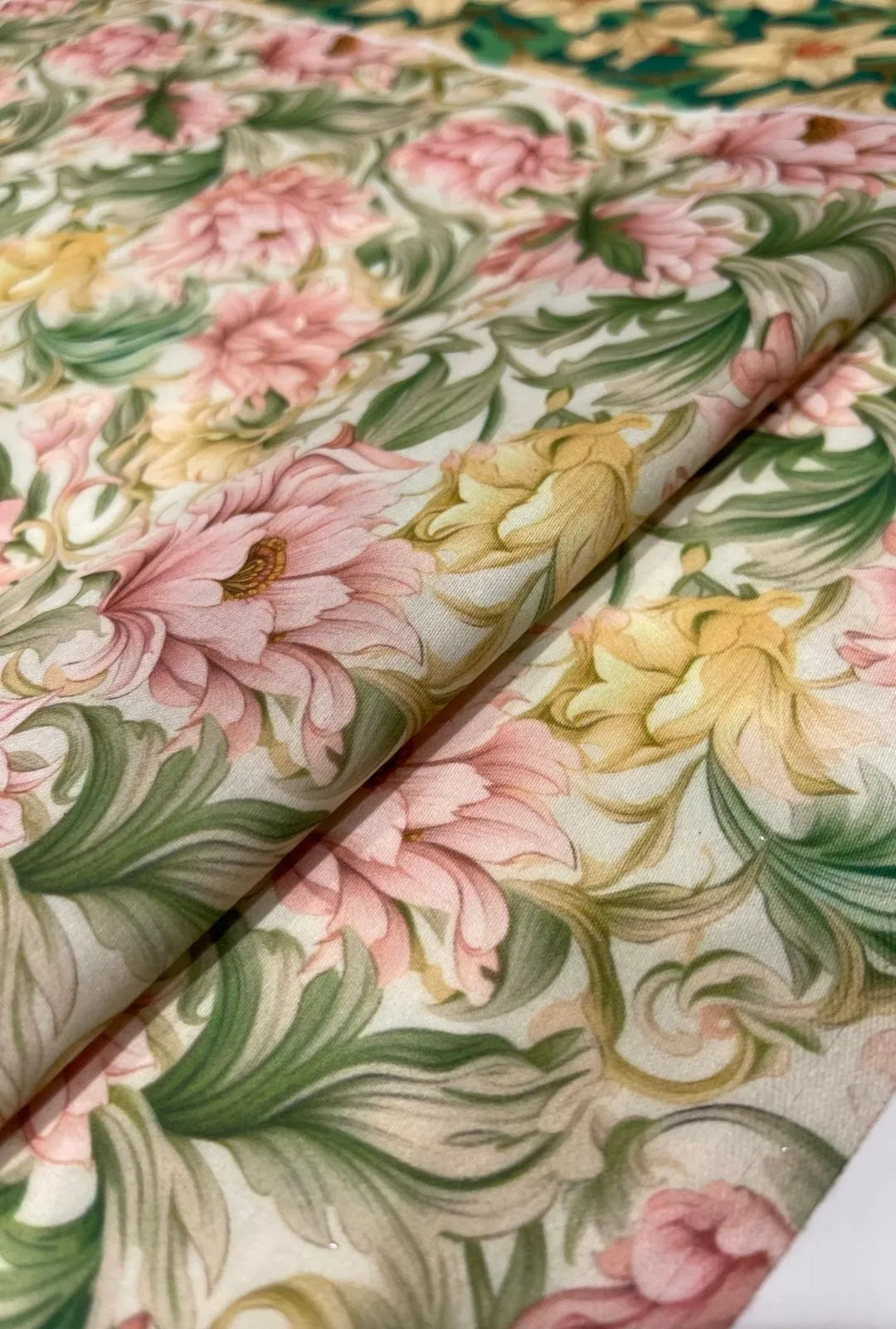 Premium Fashion Snow Cotton Fabric with Digital Print Appeal