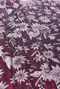 Premium Floral Embossed Velvet Fabric with Shimmer Luxury Creations
